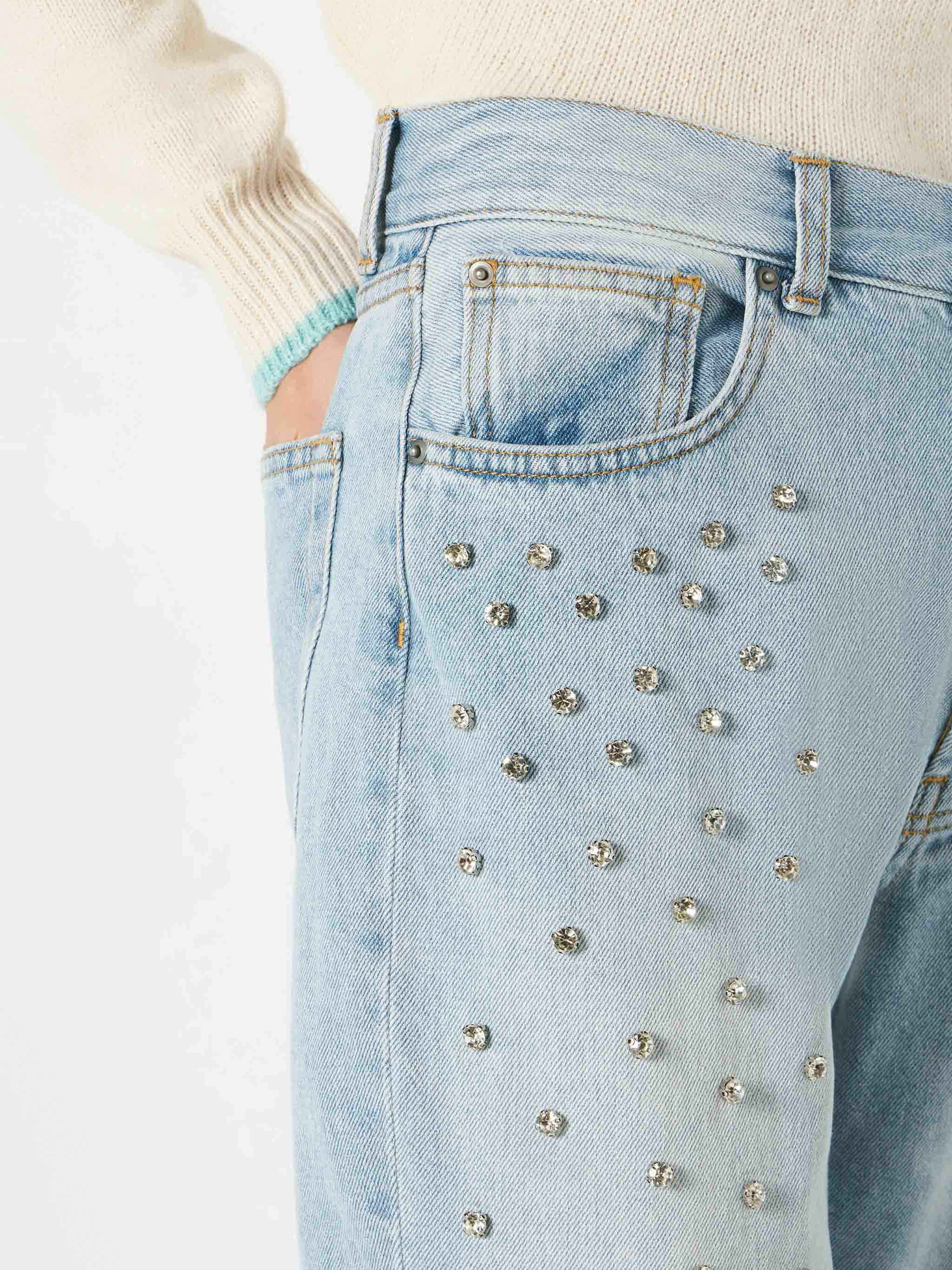 Damesjeans met strasssteentjes