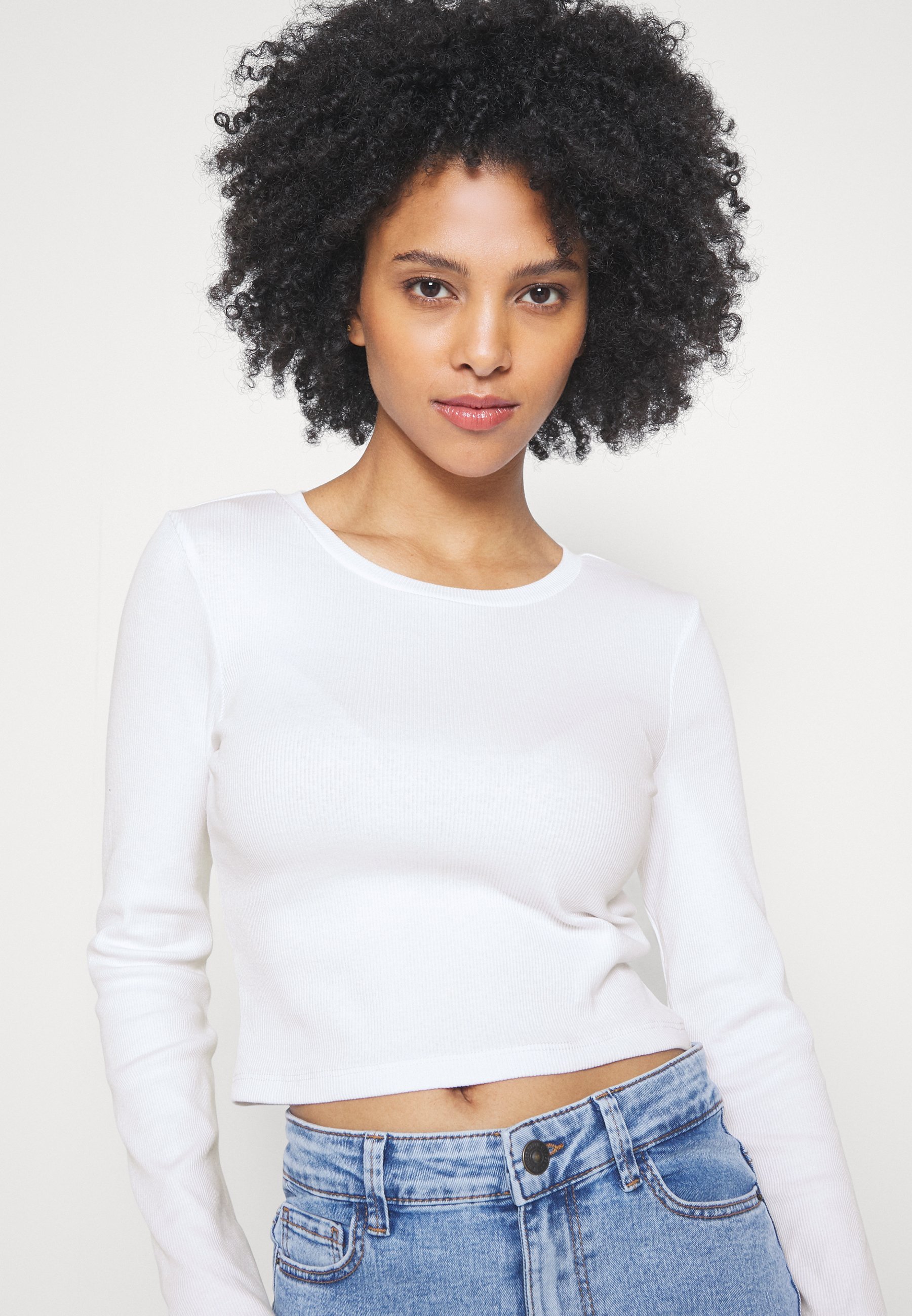 Even&Odd Petite 3-pack - Top met lange mouwen - zwart/wit/gevlekt grijs