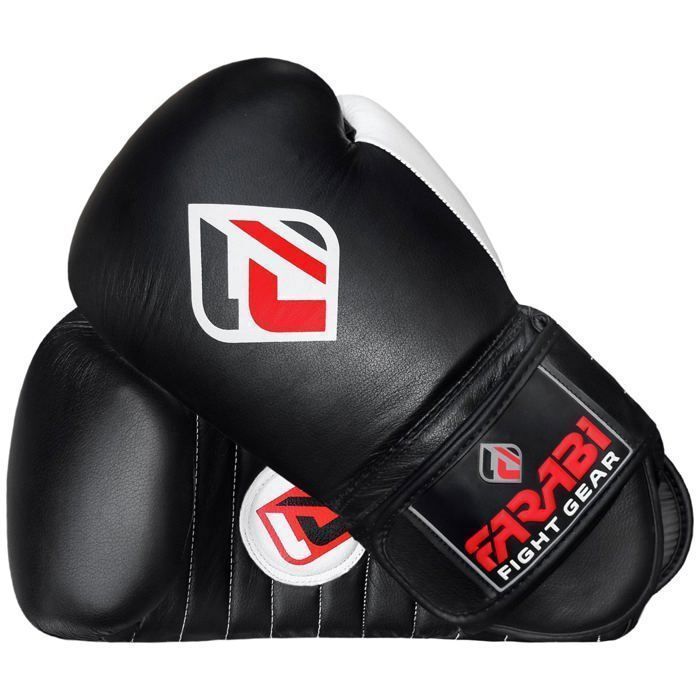 Luvas de Saco de Pancada - Pretas - Farabi Sports, Luvas de Combate para Muay Thai, Sparring e Treinamento 14 OZ