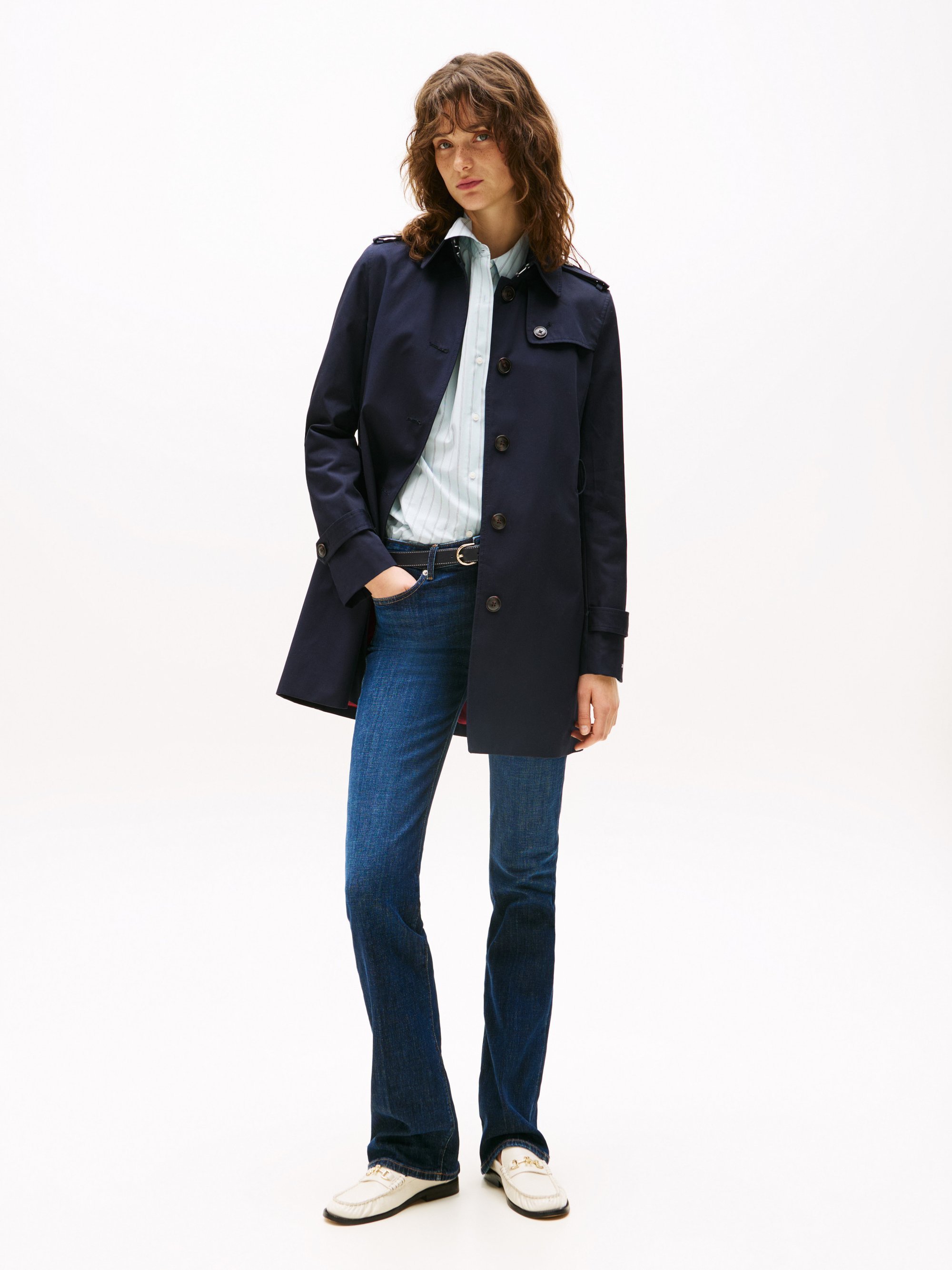 Tommy Hilfiger HERITAGE SINGLE BREASTED - Trenchcoat - middernacht