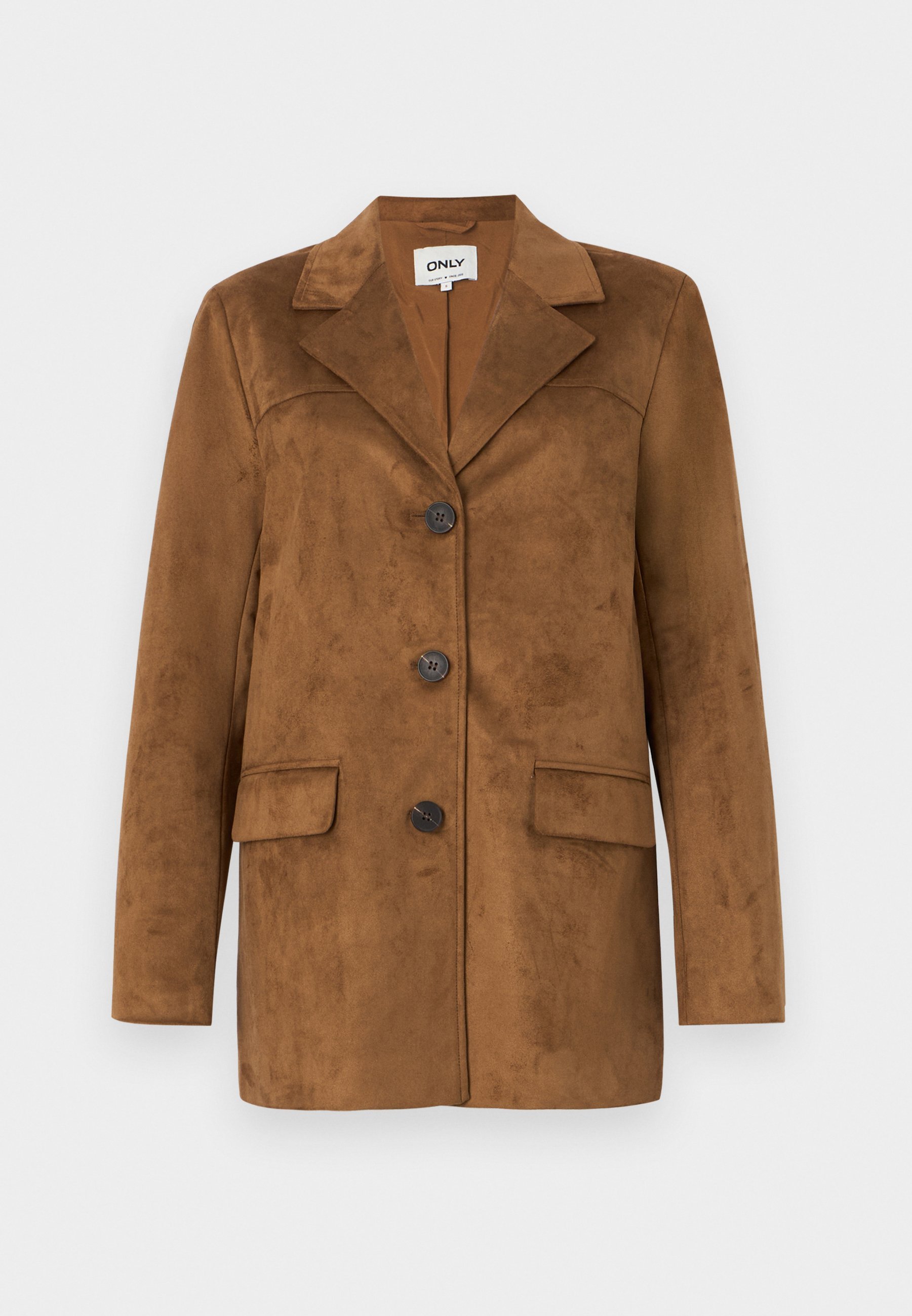 ONLY ONLTULIP COAT - Giacca in ecopelle - cognac