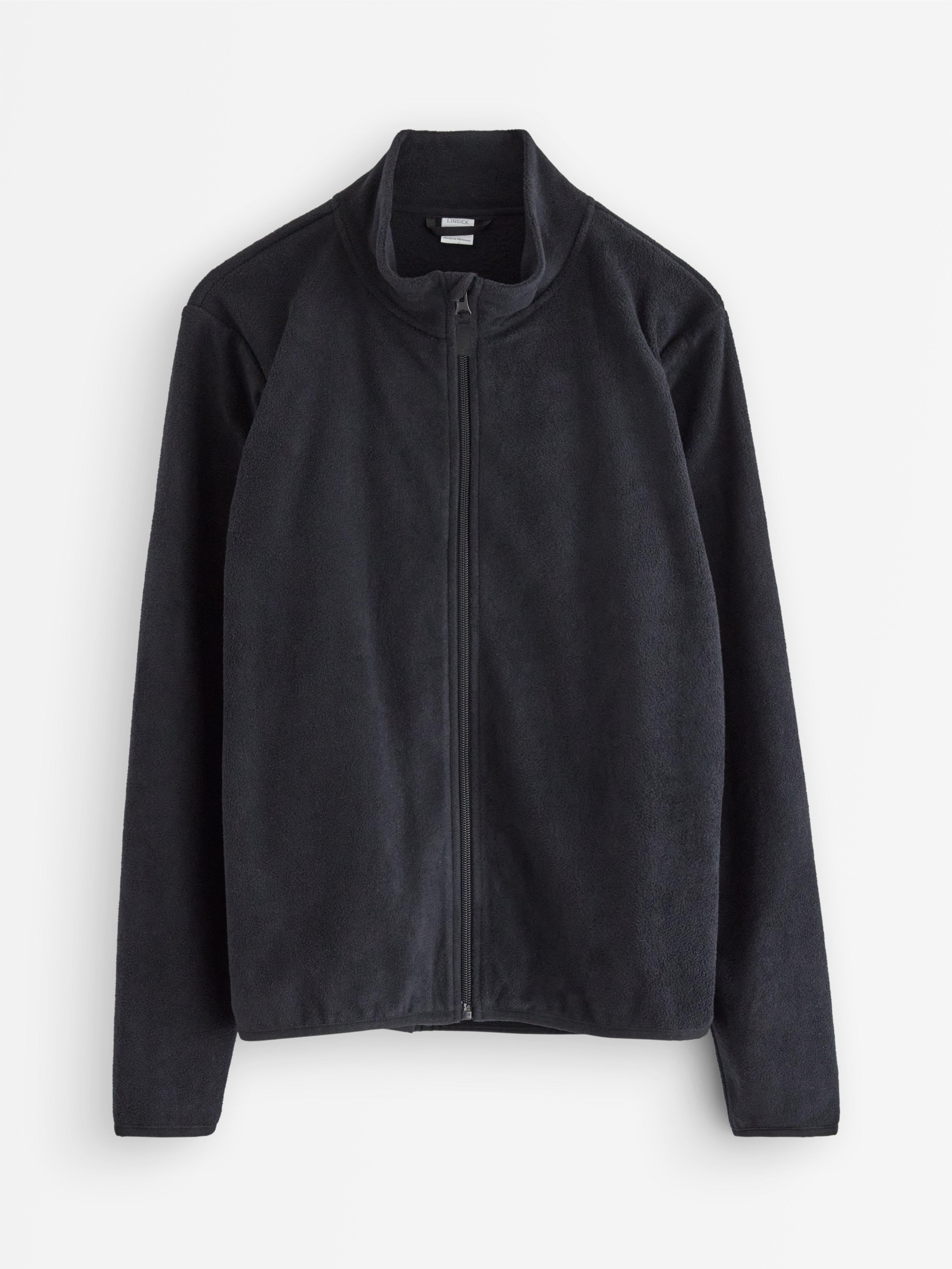 Jacket i fleece černá