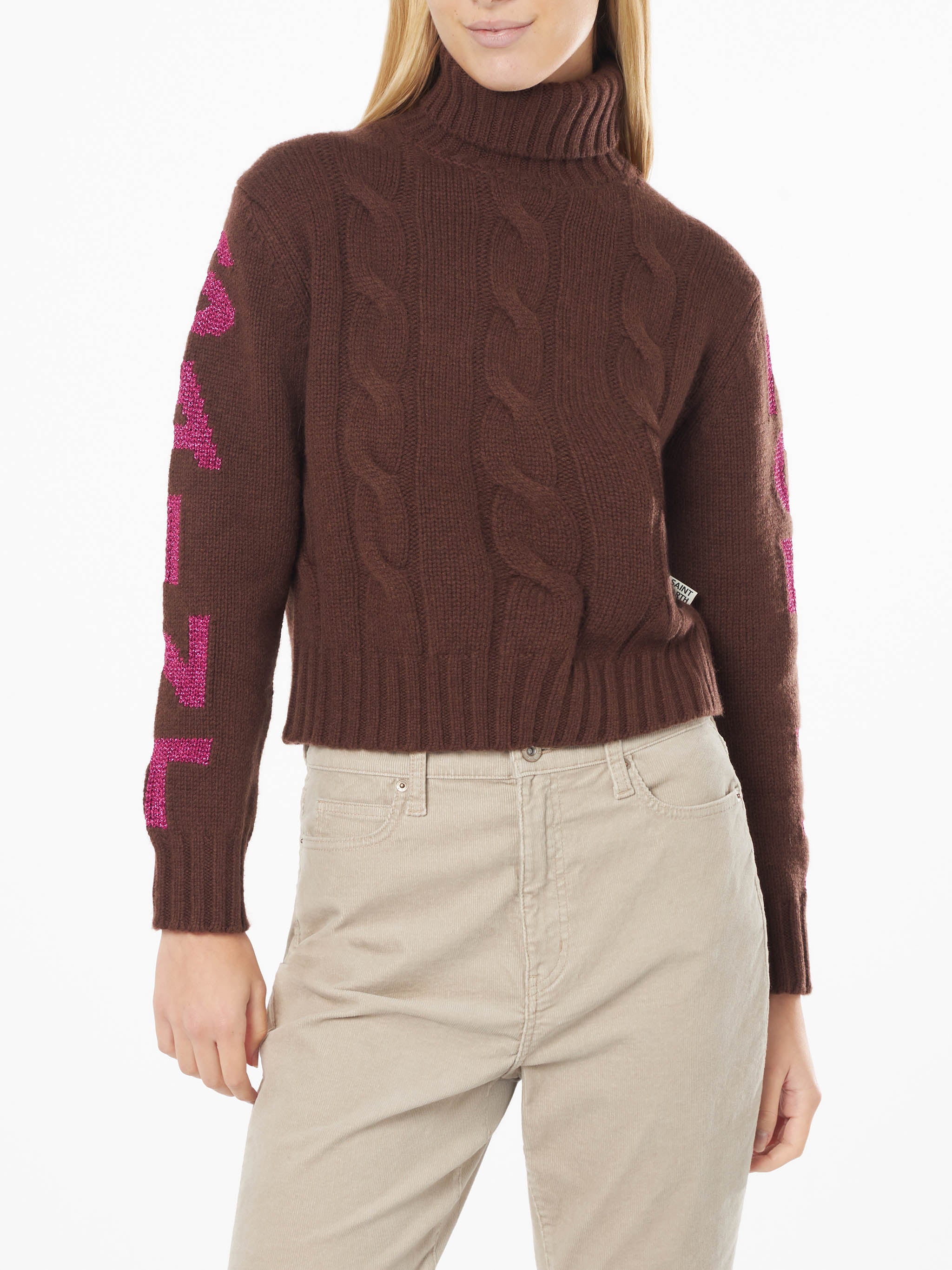 Saint M damestrui met jacquardprint en col