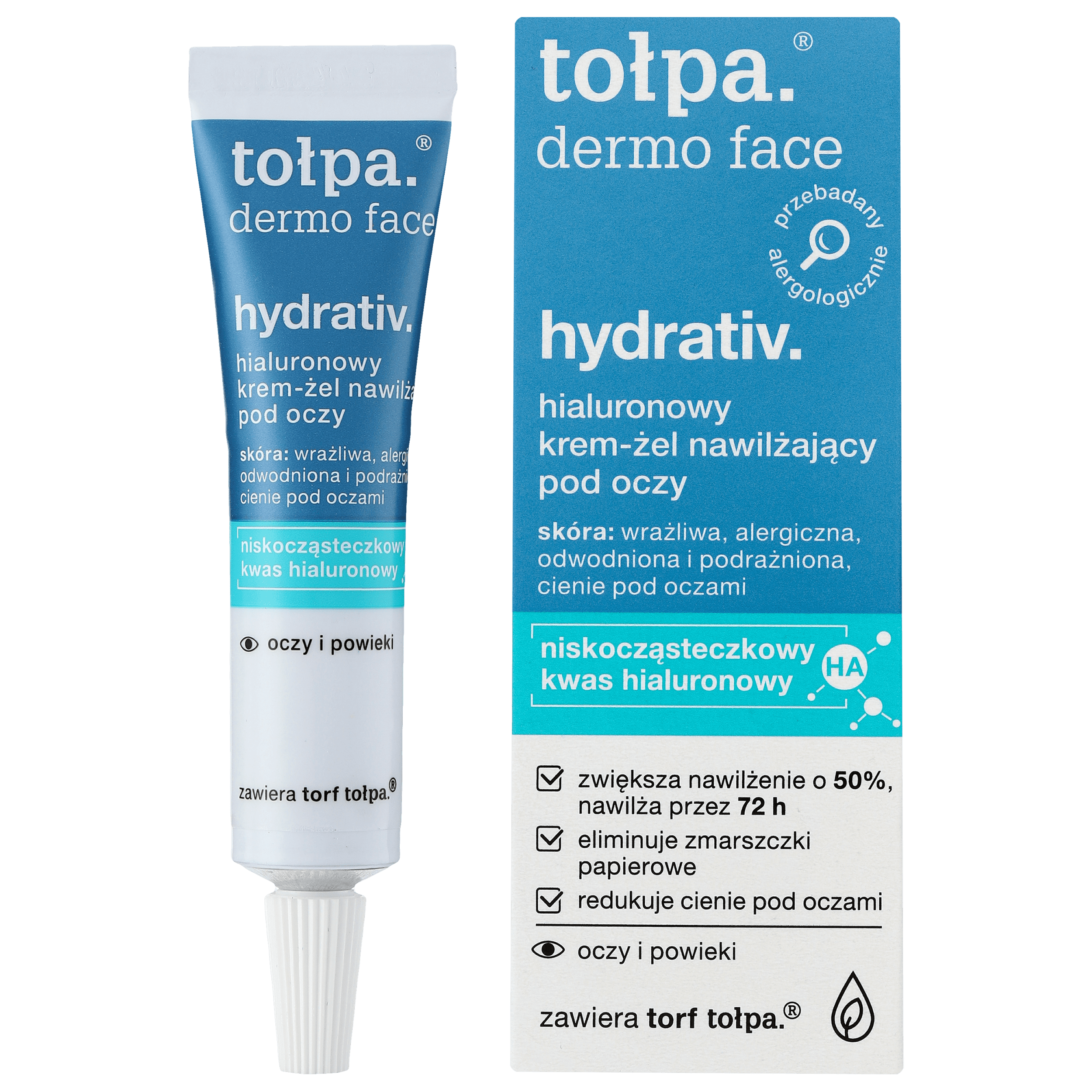 Tołpa eye cream-gel with moisturizing and relaxing effect 10ml Dermo Face Hydrativ