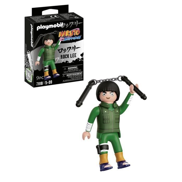PLAYMOBIL 71118 Rock Lee, Figurine Naruto Shippuden, Dès 5 ans