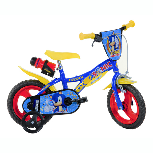 Bicicleta infantil Sonic Blue de 12 polegadas, para crianças de 3 a 5 anos.