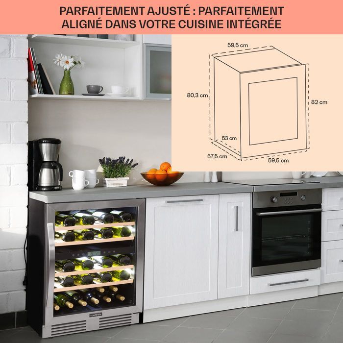 Refrigerated wine cellar - Klarstein Vinovilla Duo43 - 129 liters / 43 bottles