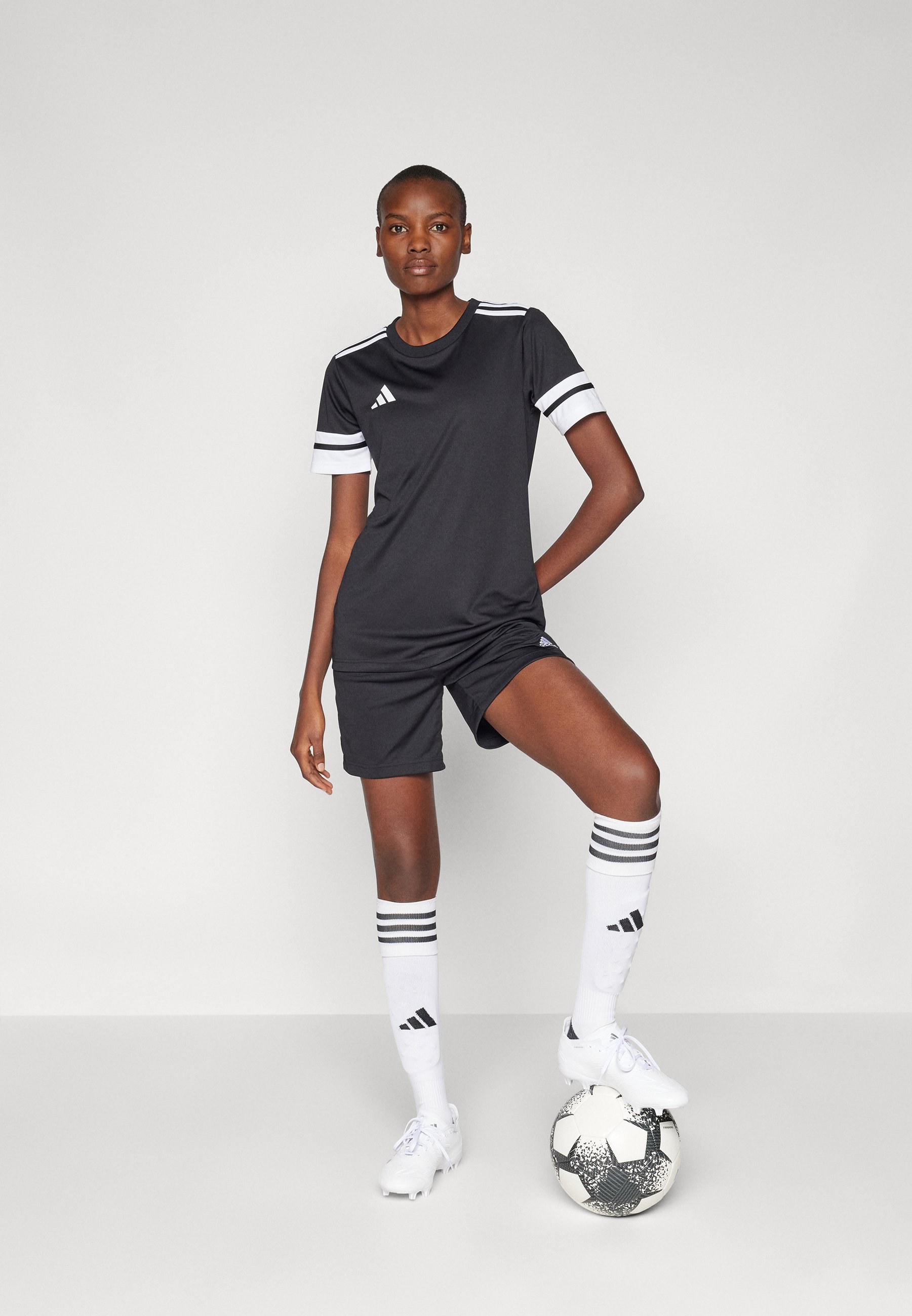 adidas Performance SQUADRA 25 - Sport-T-Shirt - schwarz/weiß
