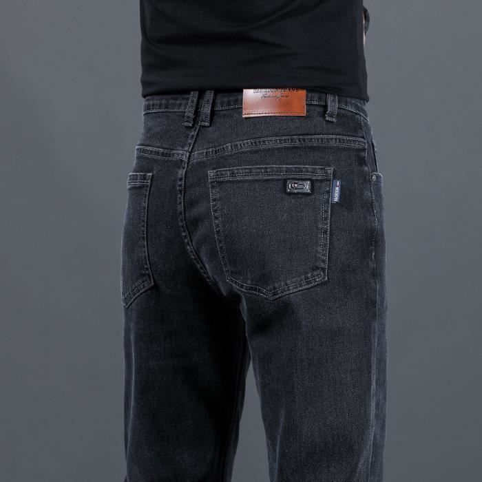 Men's Jeans - INSFITY - Straight Cut - Plain - Autumn/Winter - Simple Fashion