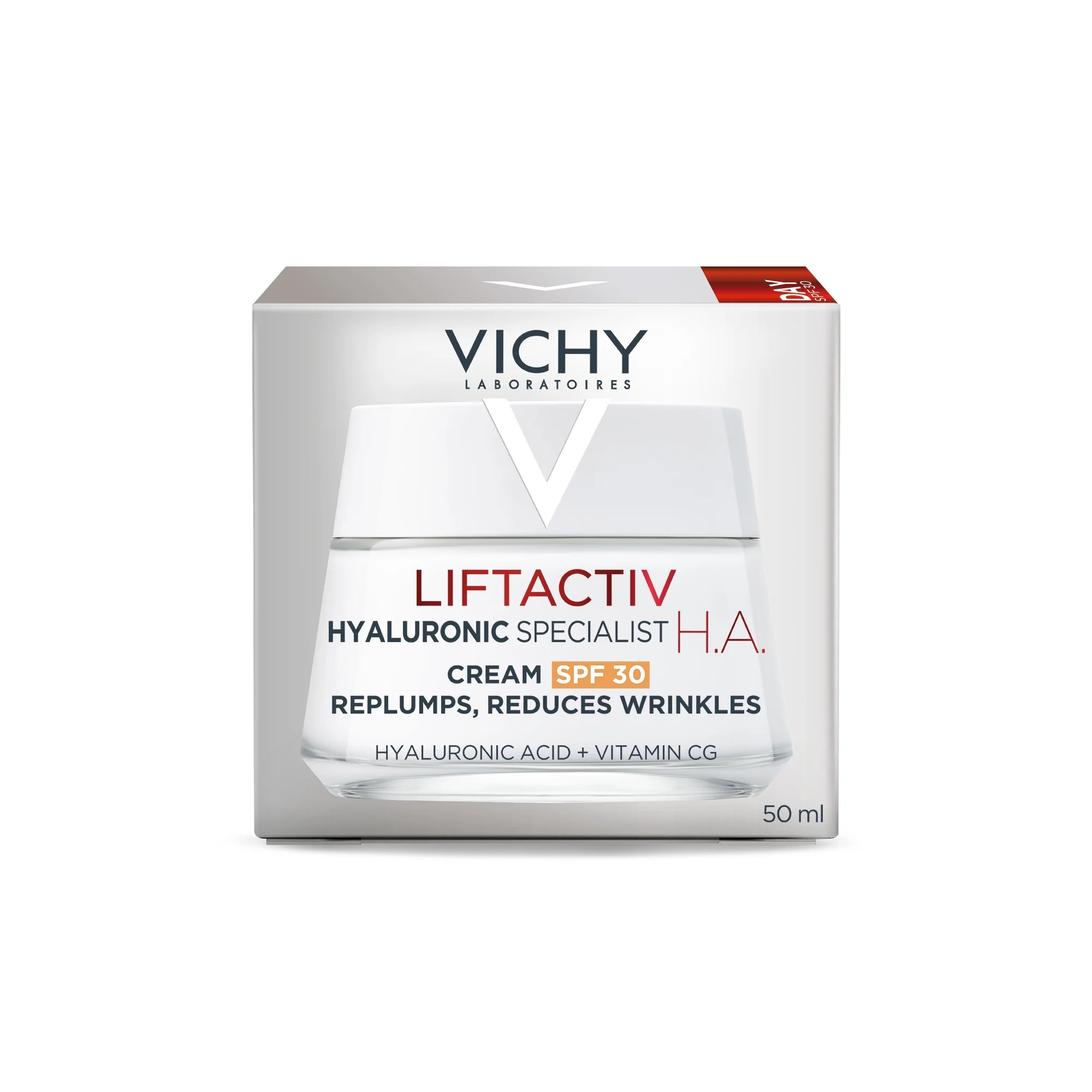 VICHY Liftactiv Supreme dagcrème HA SPF 30 50 ml voor rimpelcorrectie en huidversteviging