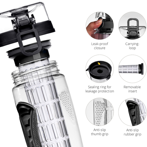 La Vague Vitality Trinkflasche mit Einsatz