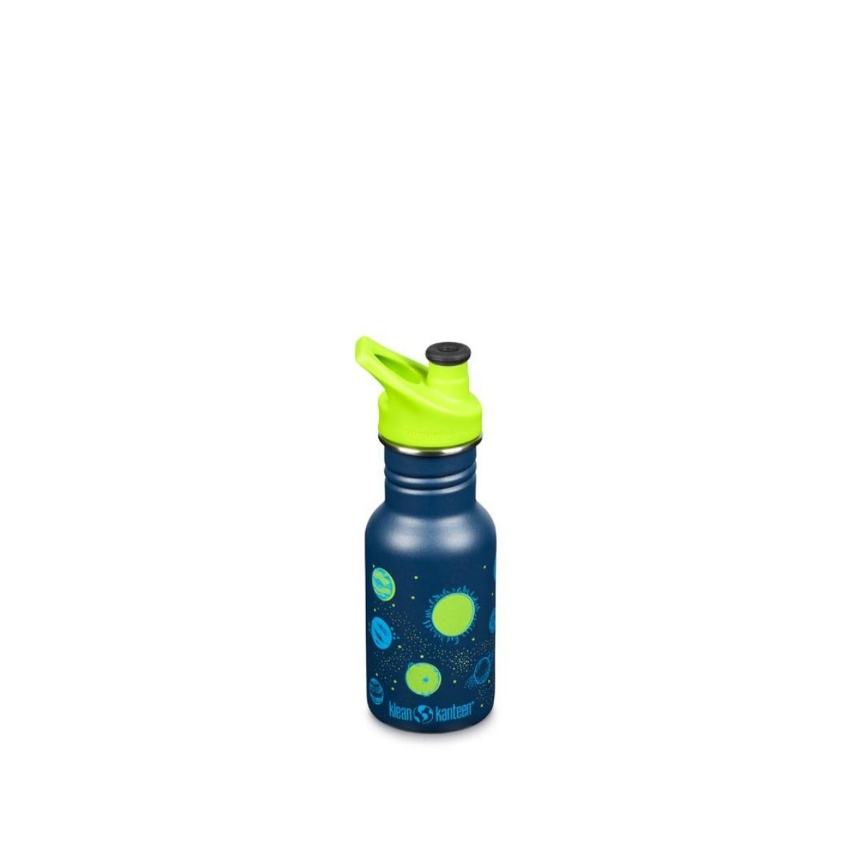  Garrafa de água infantil Klean Kanteen Kid Classic de 355 ml com tampa esportiva infantil.