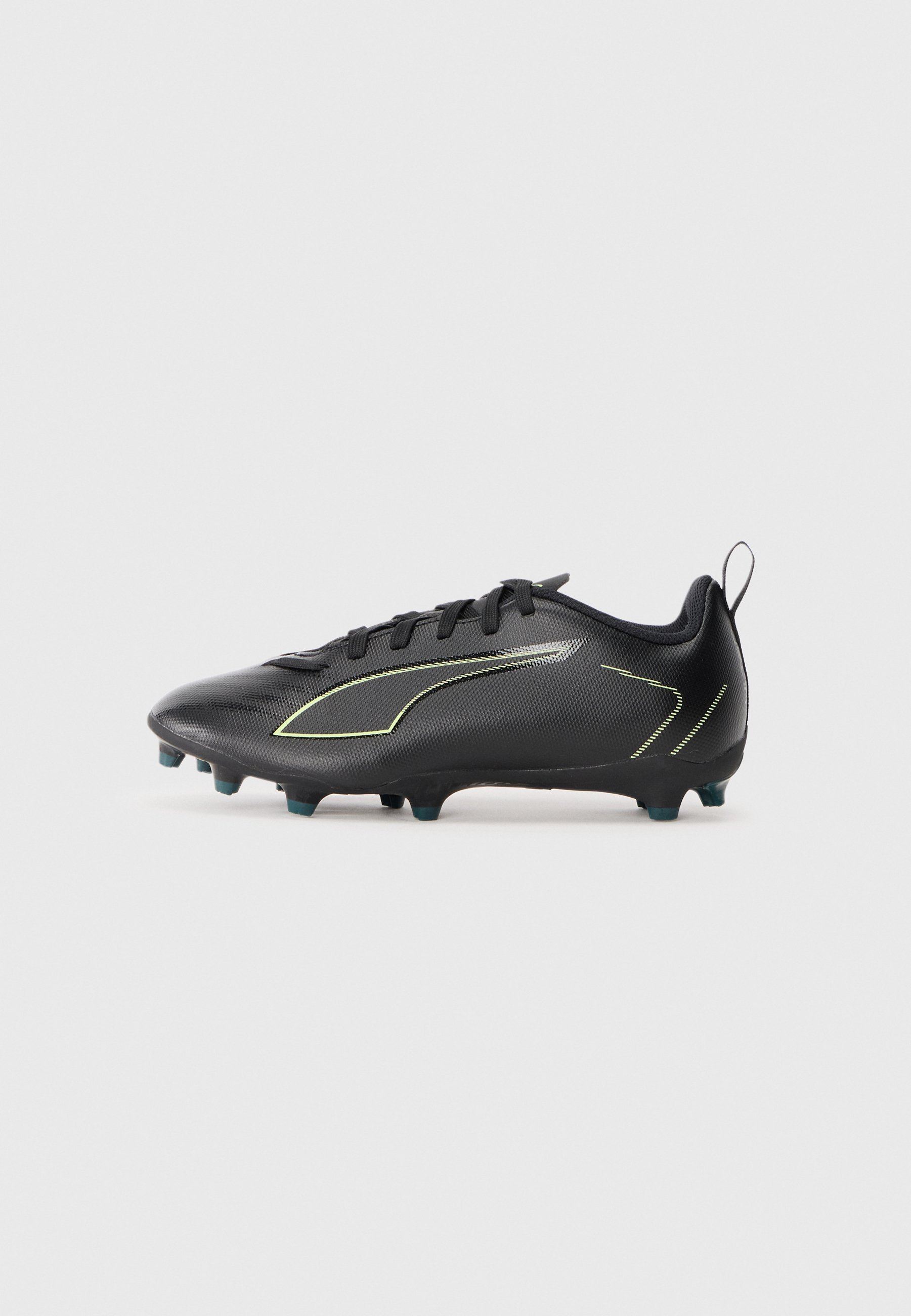 Puma ULTRA 6 PLAY FG/AG JR UNISEX - Turf voetbalschoenen - zwart/lichtgroen/groen terrein
