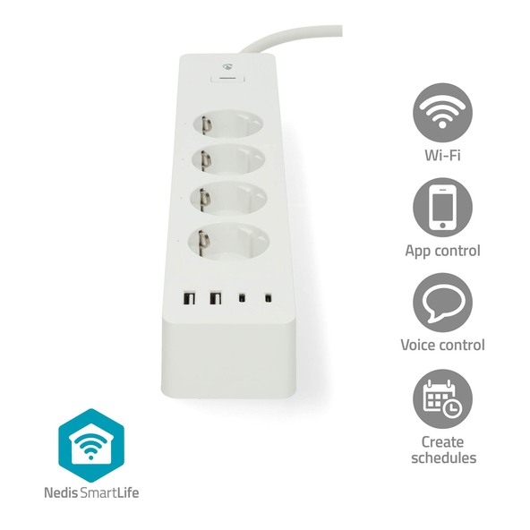 Mehrfachsteckdose mit USB A /-C, WIFIP313FWT, SmartLife
