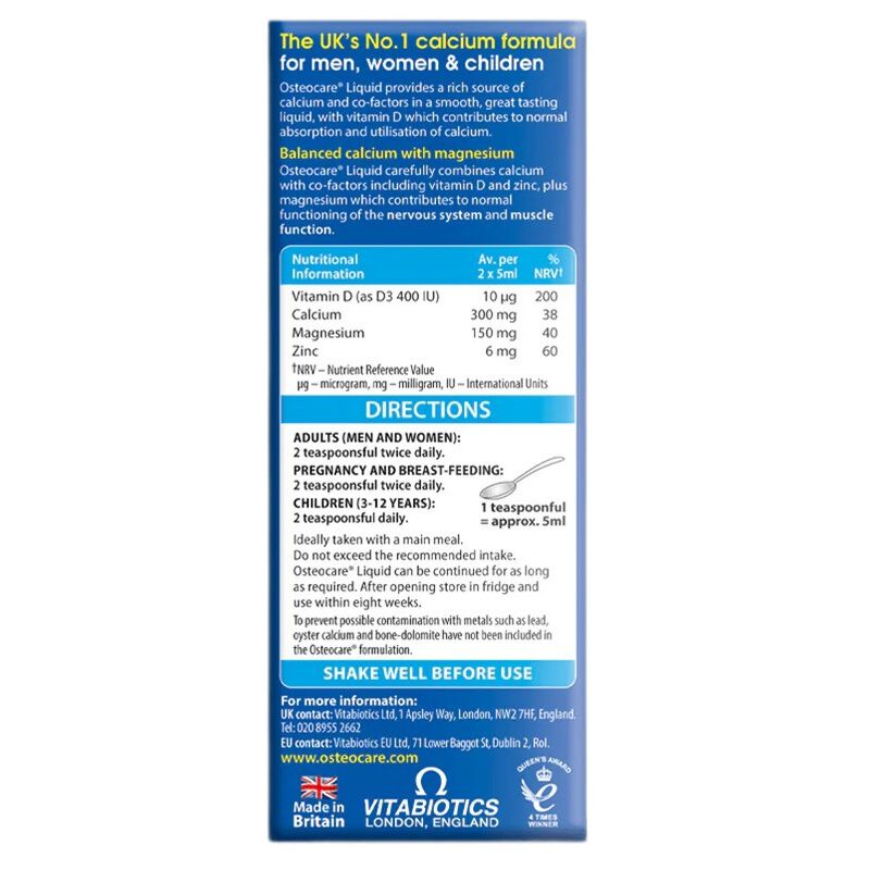 Vitabiotics Osteocare tekočina