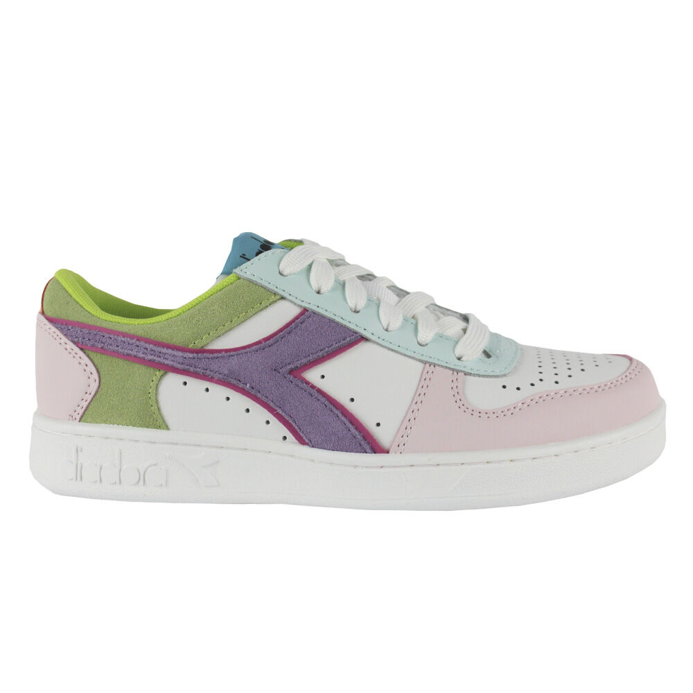 Zapatillas Diadora Magic Basket Low C9736 White/potpourri/blue Gras