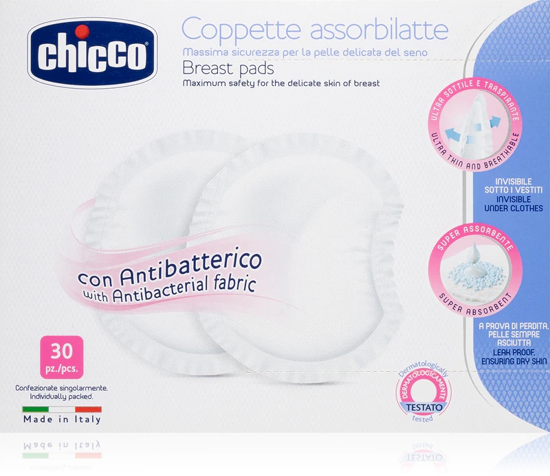 Chicco blazinice za prsi, bele, za enkratno uporabo