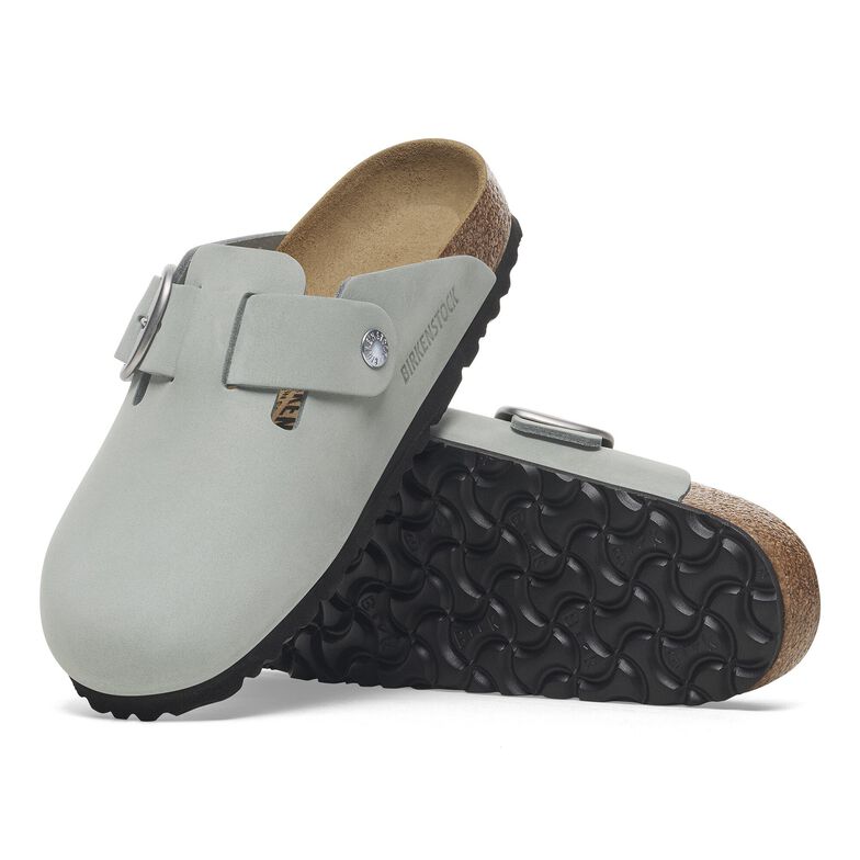 Boston Big Buckle Pelle Nubuck - Pure Sage Pure Sage