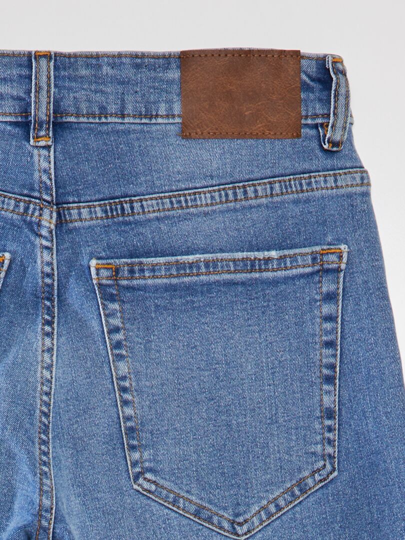 Slim fit jeans met 5 zakken - Maat L34 - Blauw