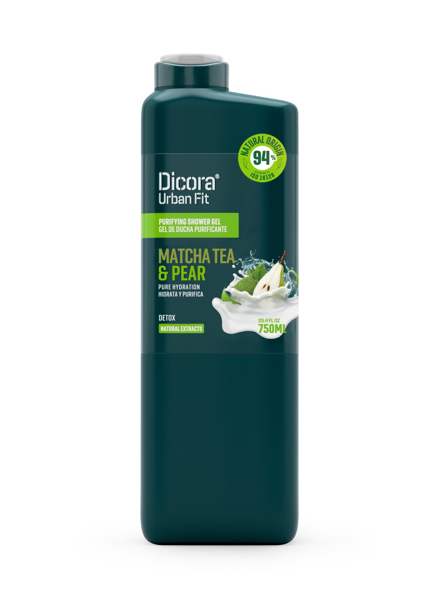 Čistiaci detoxikačný sprchový gél s príchuťou čaju Matcha a hrušky Kúpeľové gély a mydlá