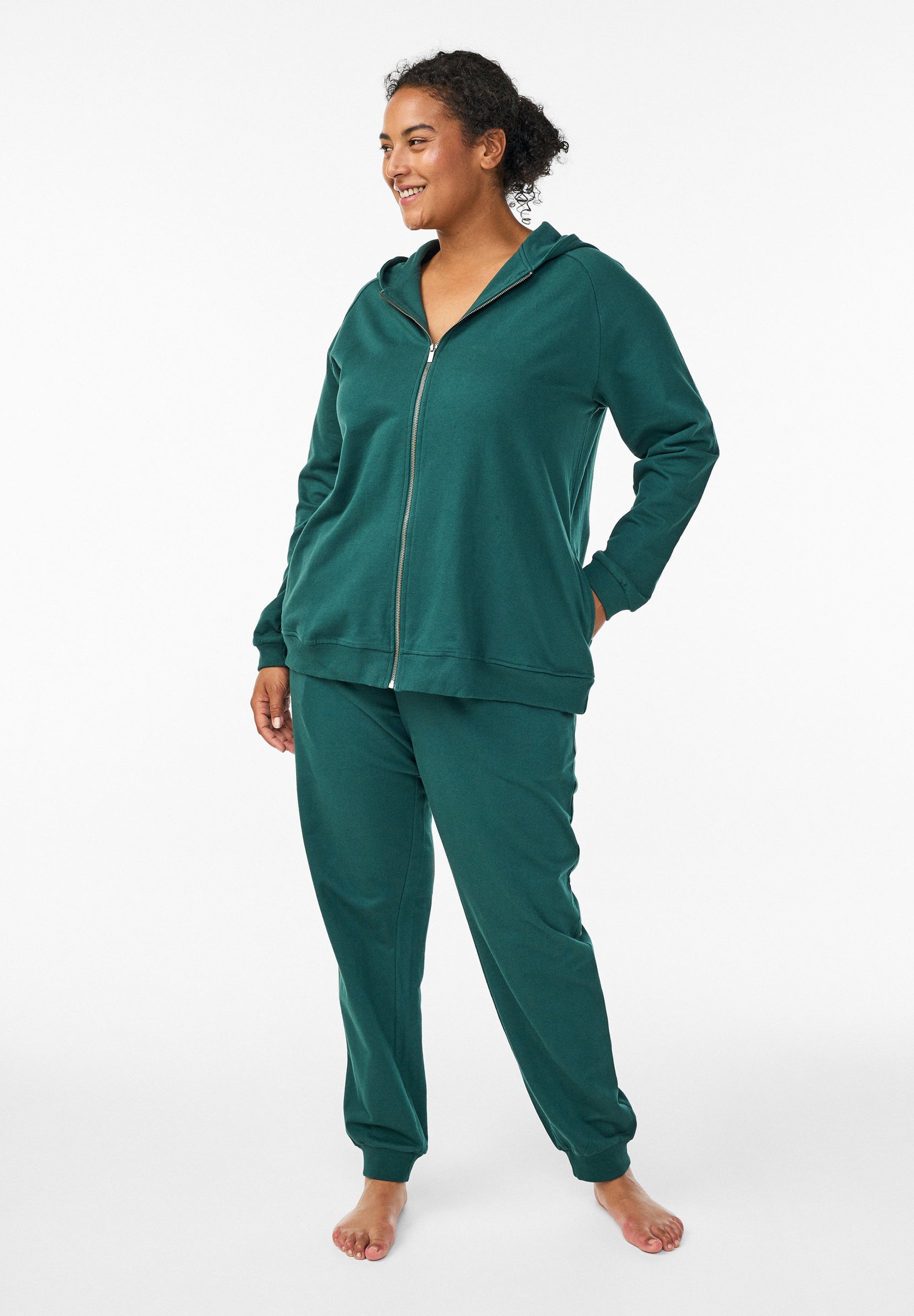 Zizzi Zip-up-Sweatshirt – Junikäfer