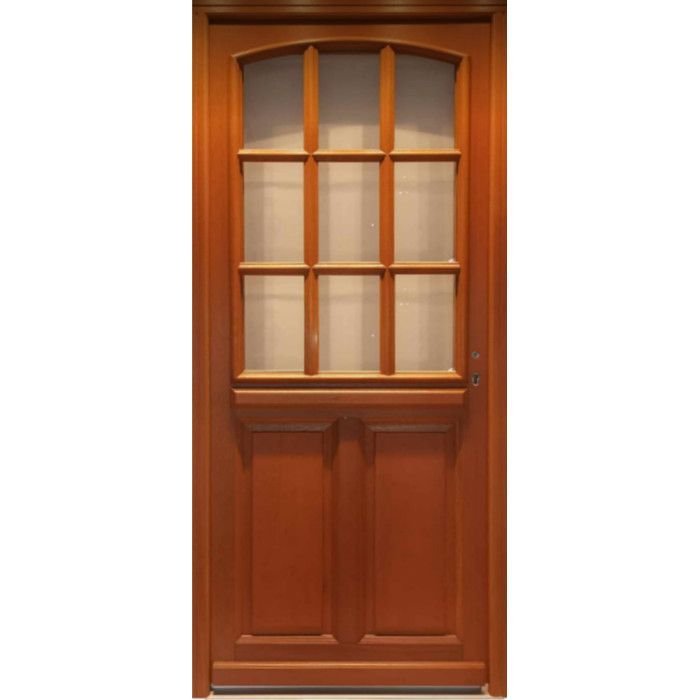Agatha Wooden Glazed Front Door, H.215 x W.90 cm, Left-Hand Side