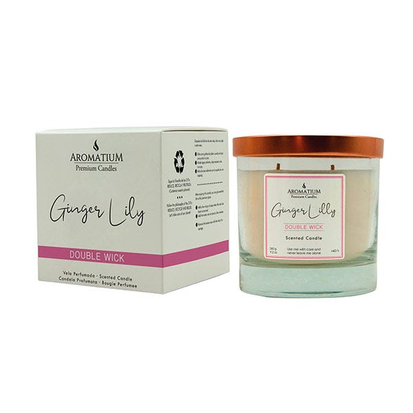 Premium-lys Ginger Lilly dobbelt væge | 260 g