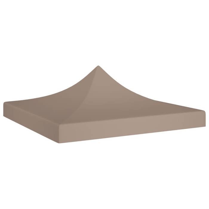 Toit de tente de réception - vidaXL - 3x3 m - Taupe - Tissu oxford 600D - Résistant aux UV et à l'eau