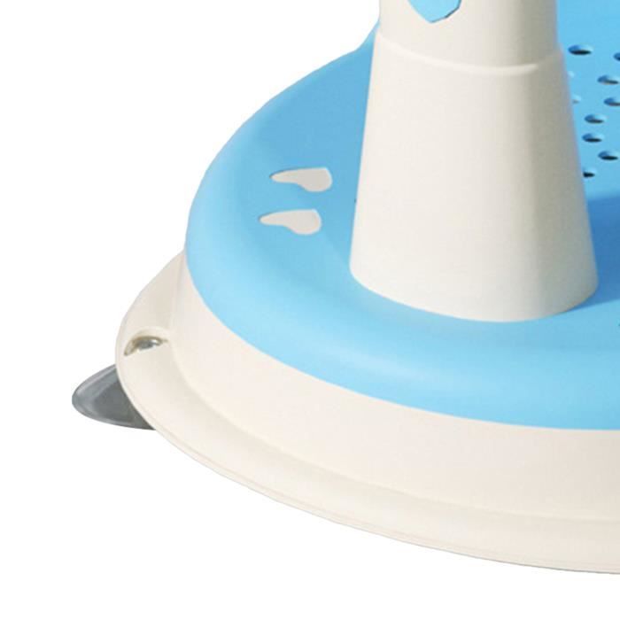 Asiento de baño ergonómico antideslizante y ajustable para bebés Vvikizy con potentes ventosas.