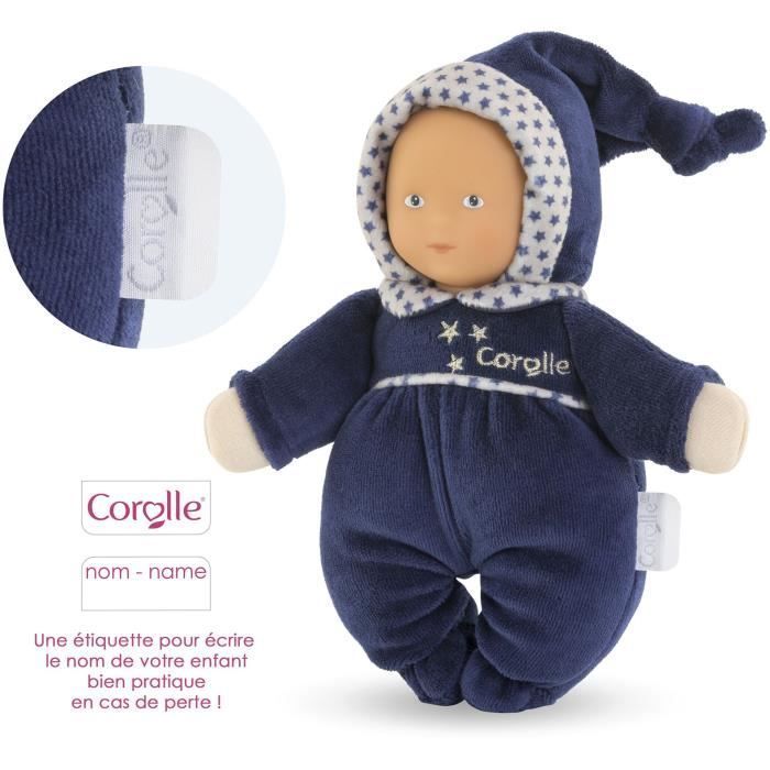 Babidoux dekbed - Corolle - Starry Night Marine - Bel - Vanillegeur - Naamlabel