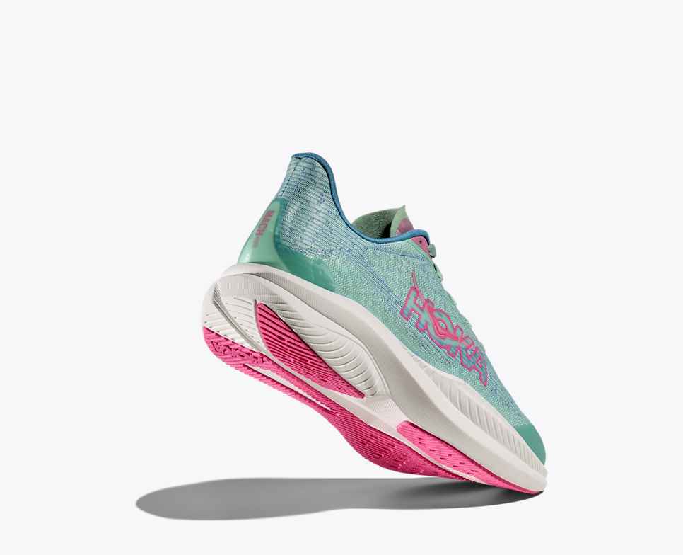HOKA Mach 6 Jadeíta / Azul Alpino