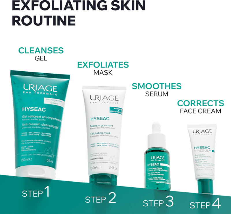 Uriage Hyseac Exfoliërend Masker voor de vette en gecombineerde huid