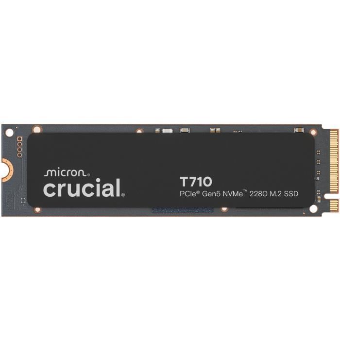 CRUCIAL - SSD interne - T710 - 1 To - avec dissipateur - PCIe Gen5 NVMe M.2
