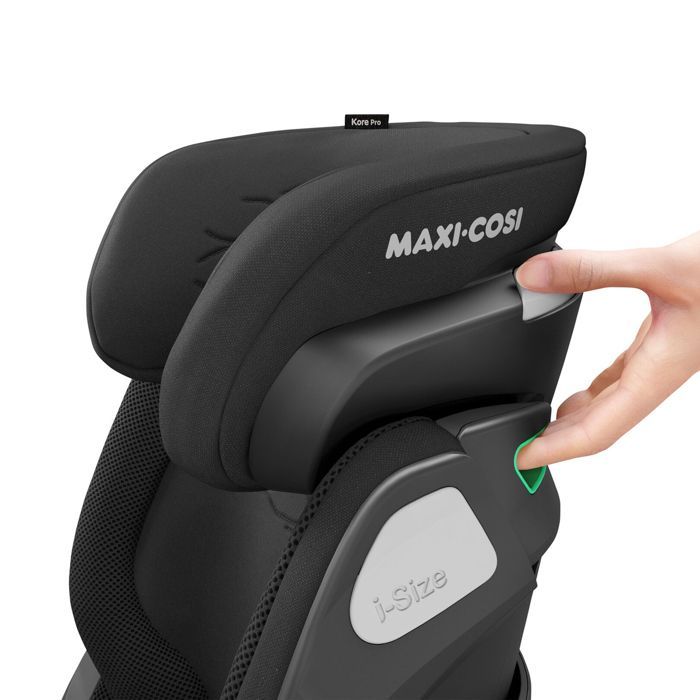 MAXI COSI Siège Auto Kore Pro, Groupe 2/3, i-Size, Isofix, Inclinable, 100 - 150 cm, de 3.5 ans à 12 ans, Authentic Black