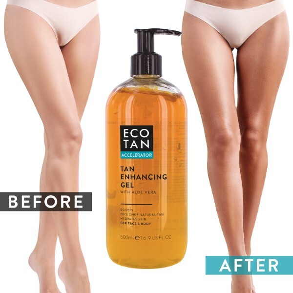 Gel acelerador del bronceado EcoTan con aloe vera 500 ml