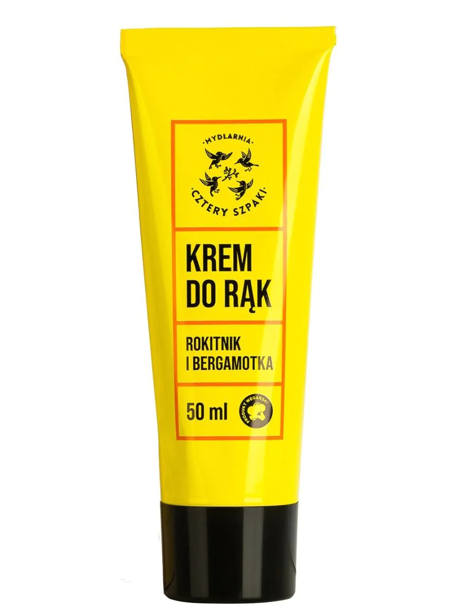 Mydlarnia Cztery Szpaki Krem do rąk, Rokitnik i Bergamotka