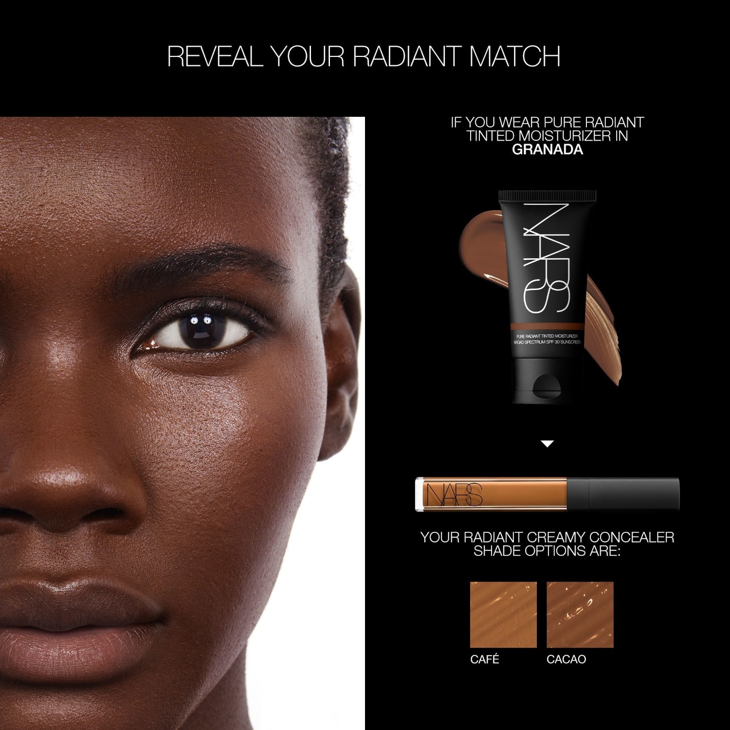 NARS „Pure Radiant“ tonuotas drėkinamasis kremas nuo saulės SPF 30, 50 ml