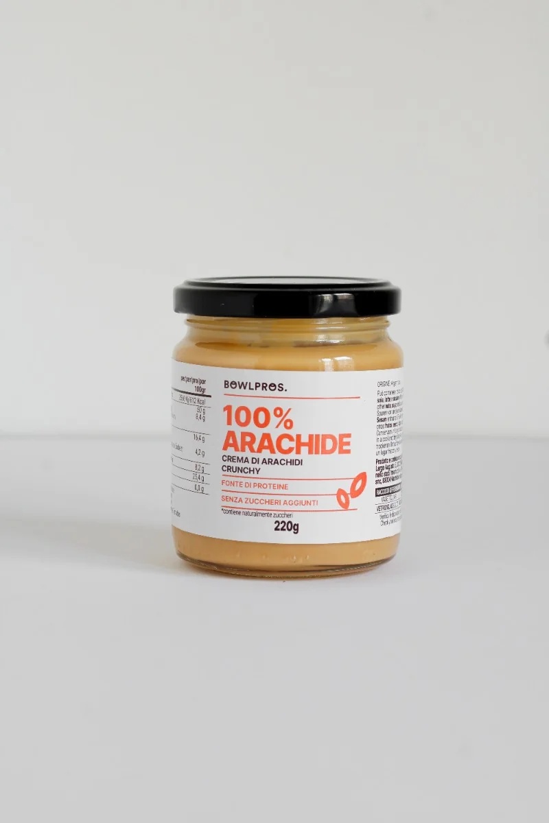 BOWLPROS 100% pindakaas 220 g glutenvrij