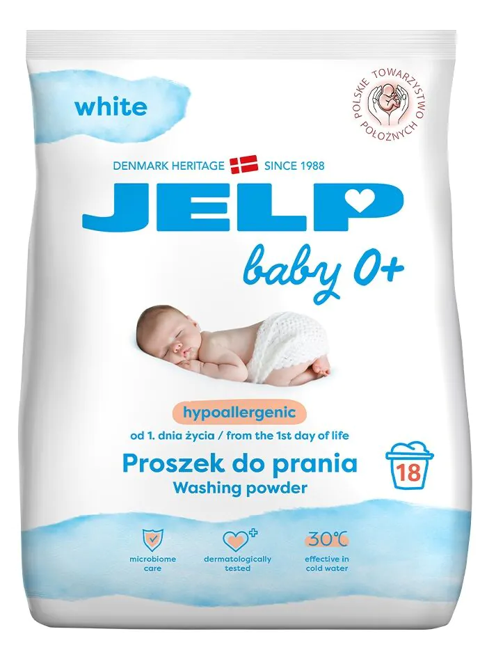 Jelp Baby 0+ Proszek do prania białego