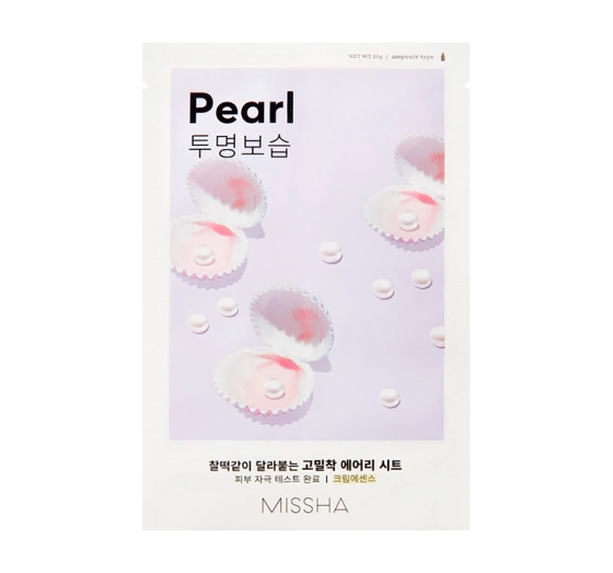 Missha Airy Fit Sheet Mask Pearl rozjaśniająca maseczka w płachcie 19ml