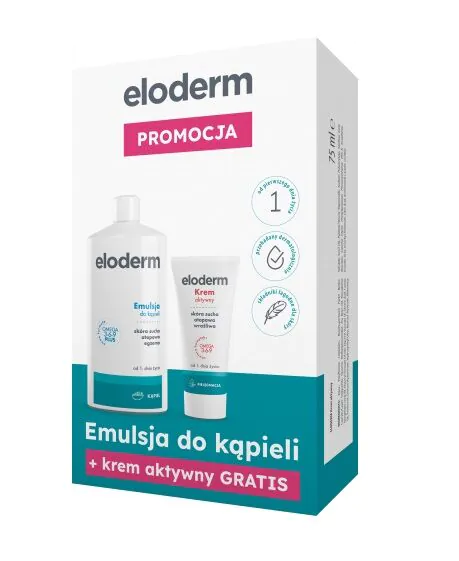 Eloderm Zestaw Emulsja Do Kąpieli + Krem Aktywny