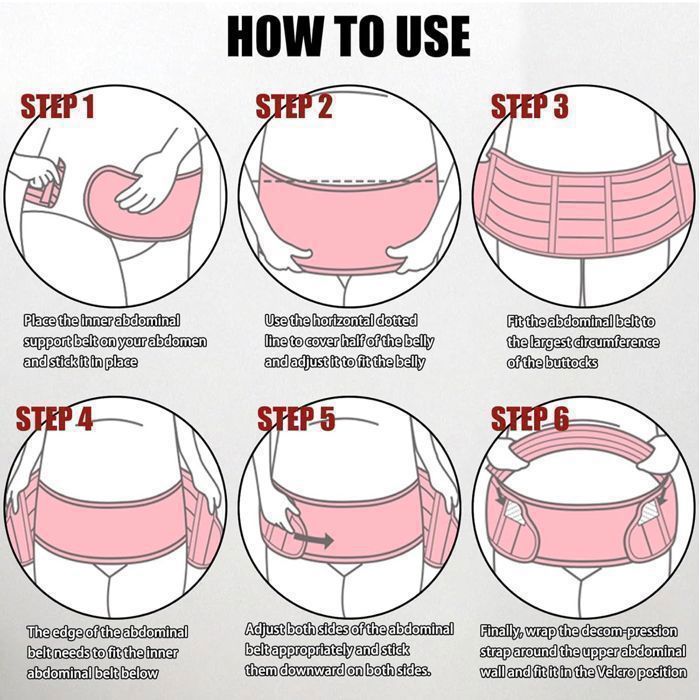Ceinture Grossesse Réglable Taille XXL – Soutien Lombaire, Tissu Néoprène Respirant, Poches Téléphone/Clés, Fermeture Ajustable