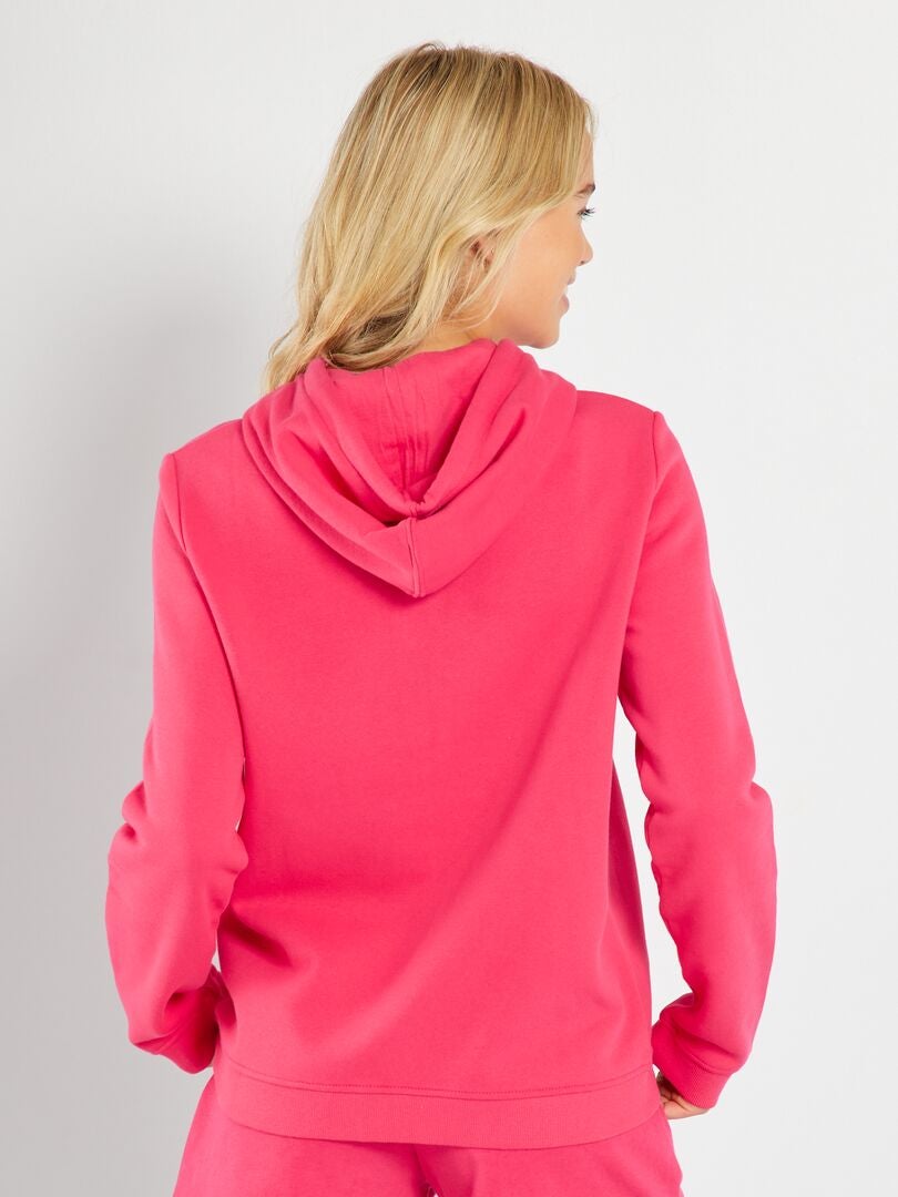 Hoodie met rits - Roze