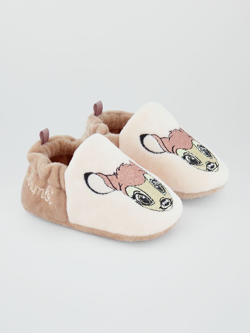 Pantufas fechadas 'Disney' - BEGE