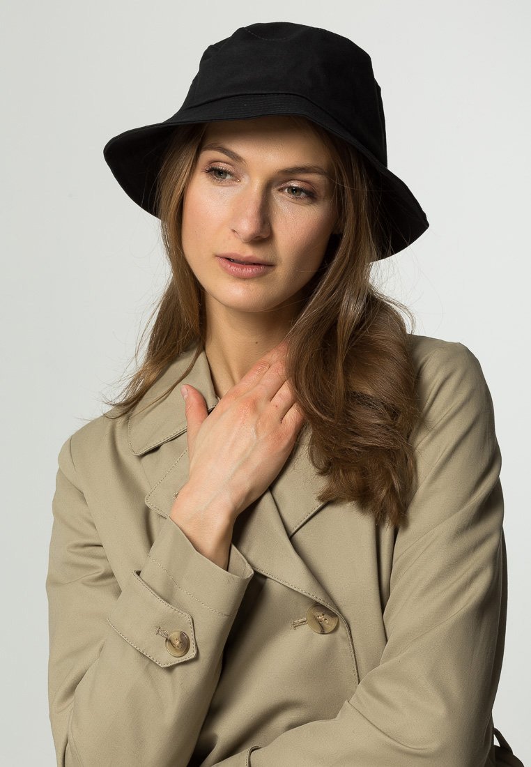 Flexfit twill bucket hat - zwart