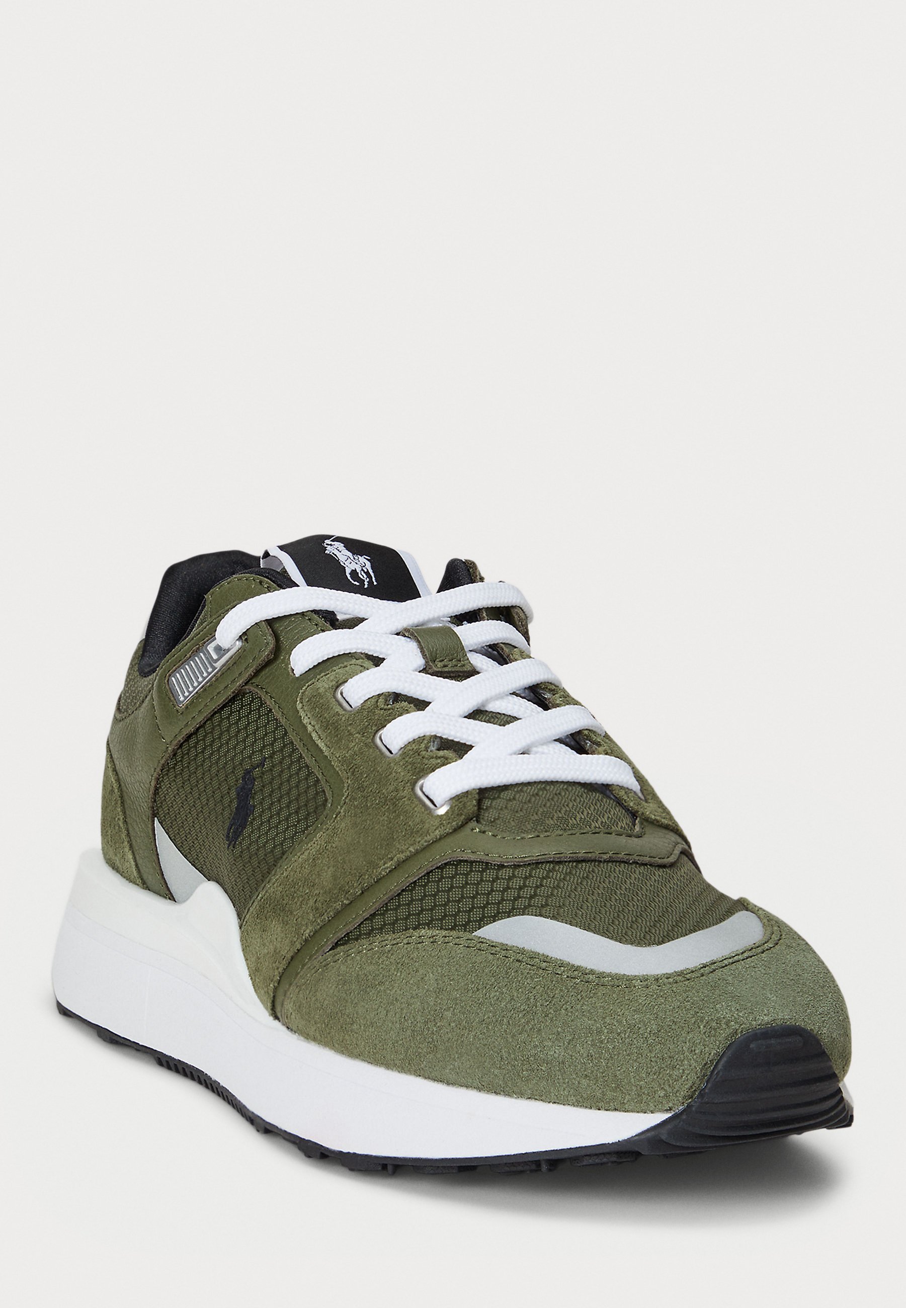 Polo Ralph Lauren TRAIN 89 V2 Sneaker mit Wildleder-Einsätzen – Sneaker – neu oliv/weiß