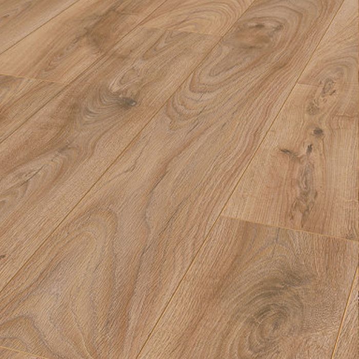 Sol stratifié effet parquet - 10 mm - Marronnier fauve - boite de 7 lames - 1,76 m2 - EH 5537 - PEFC 70% FORESTEA Dimensions :