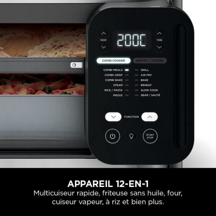 Panela elétrica multifuncional NINJA - Combi SFP700EU - Capacidade de 12,5L - 12 programas de cozimento - 1780W