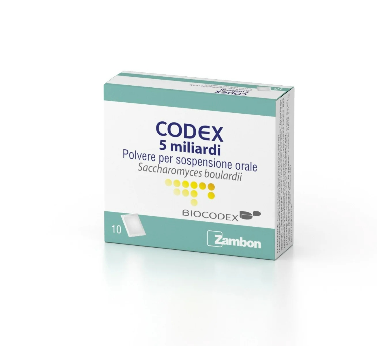 CODEX Codex 5 milliards 250 mg 10 sachets Dysmicrobiologie intestinale et diarrhée
