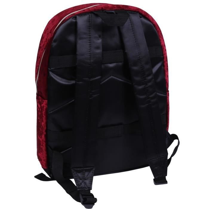 Mochila - Harry Potter - Terciopelo burdeos - Tamaño A4 - Unisex